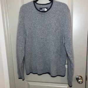 The NorthFace Wool Gray Pullover Crewneck Sweater